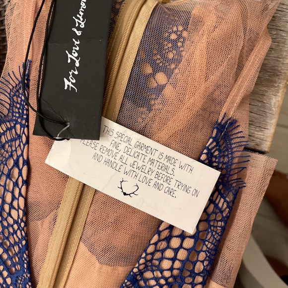 NWT  Autre Marque For Love & Lemons Blue Dress - Picture 12 of 12